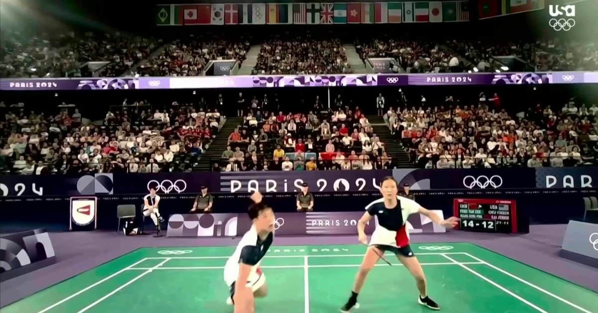 Assista ao momento fascinante dos EUA contra a China no badminton olímpico