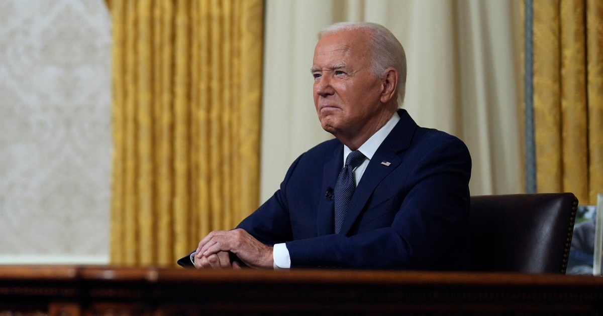 Biden faz discurso sobre sua decisão de abandonar a corrida de 2024