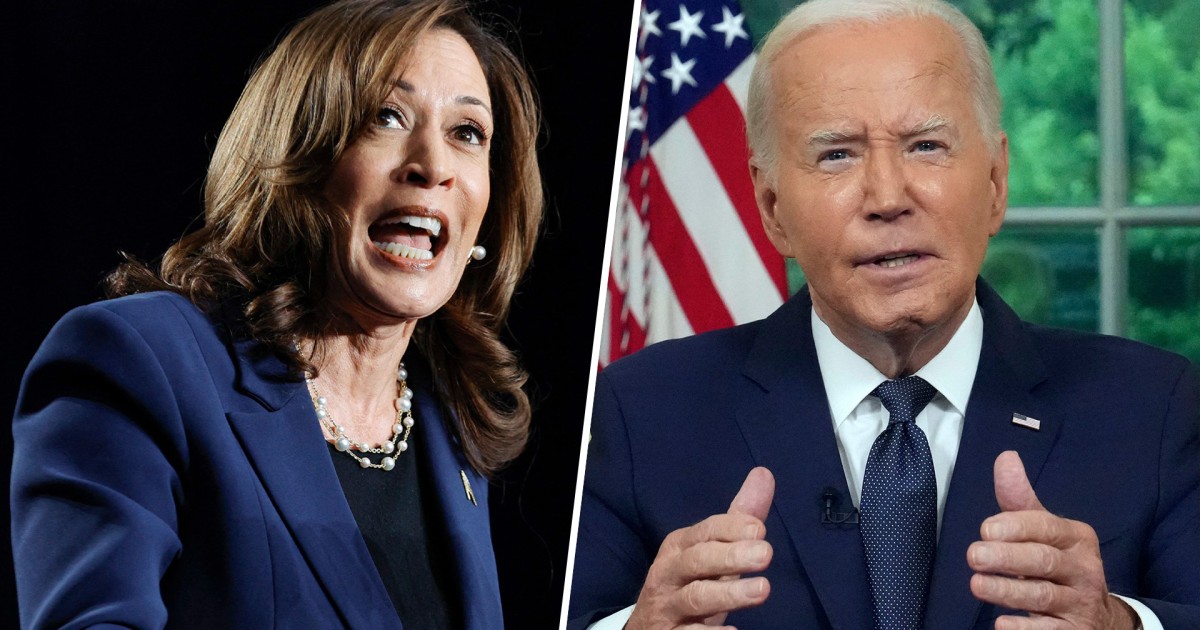 Biden pronto para discursar na nação, Harris realiza primeiro comício de campanha