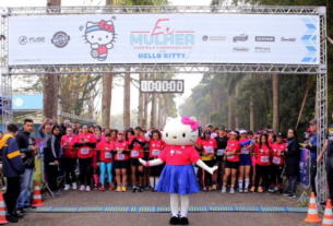 Caminhada para mulheres homenageia Hello Kitty e tem como lema “empoderamento e determinação”