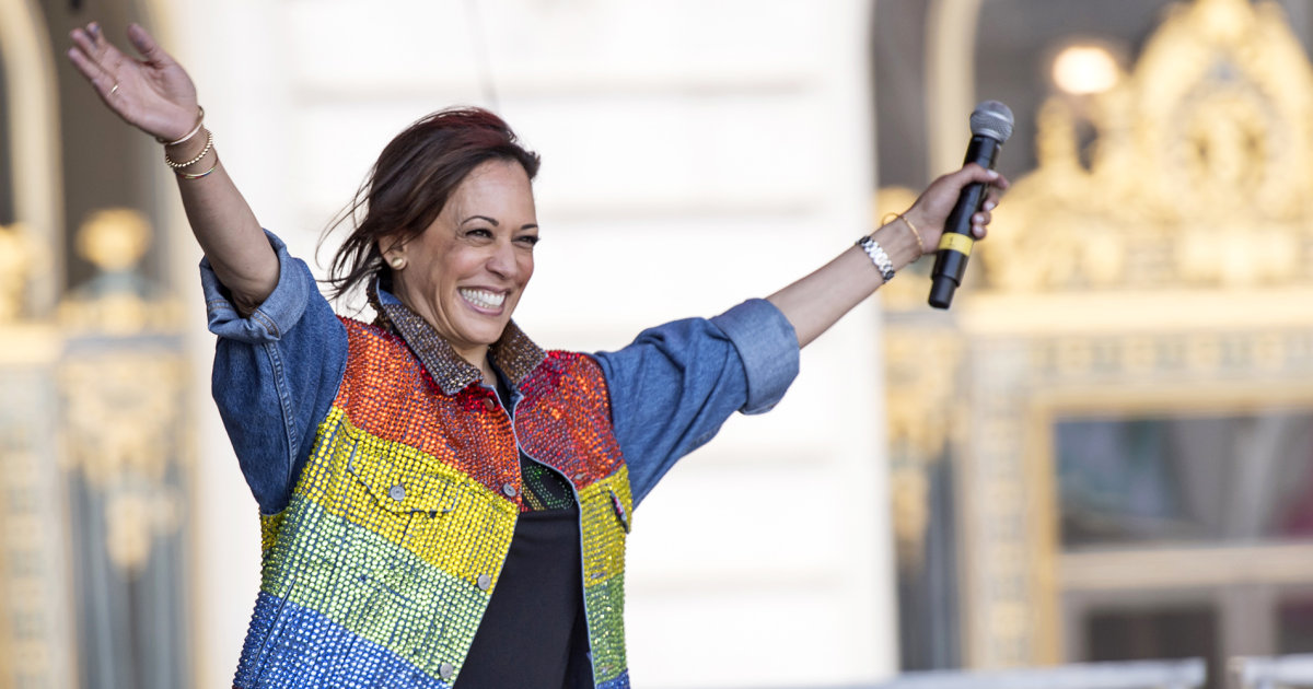 Celebridades LGBTQ e legisladores se manifestam em apoio a Kamala Harris