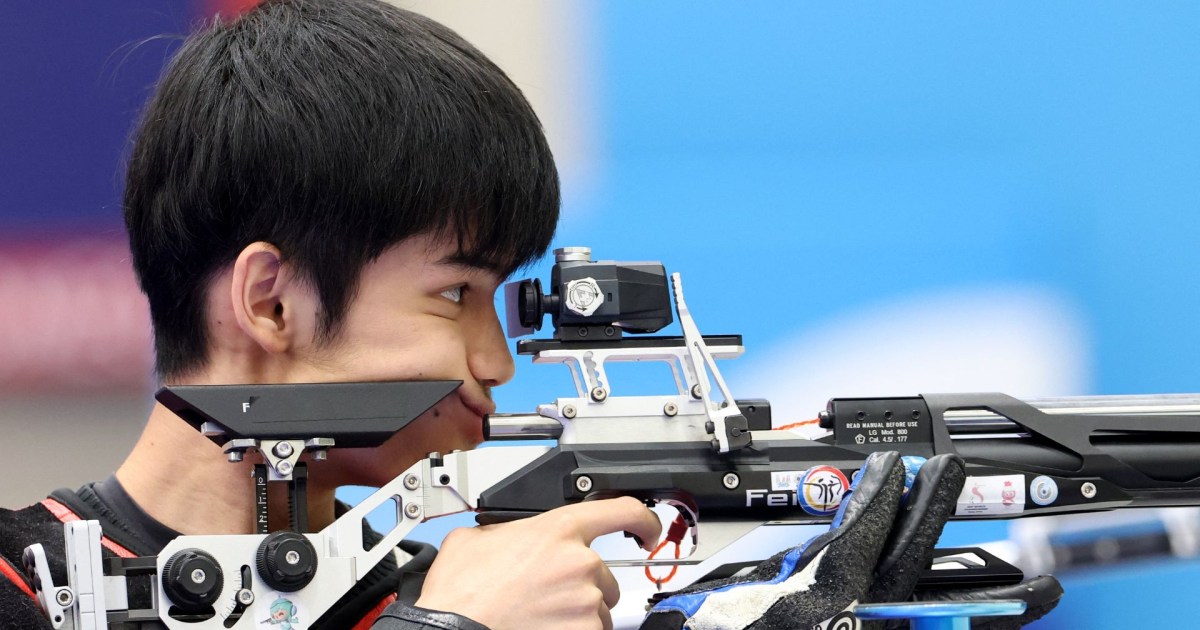 China conquista primeira medalha nas Olimpíadas de Paris na final de carabina de ar comprimido por equipes mistas