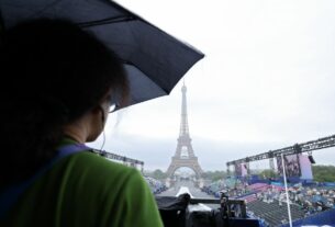 Chuva atinge Paris antes da cerimônia de abertura da Olimpíada