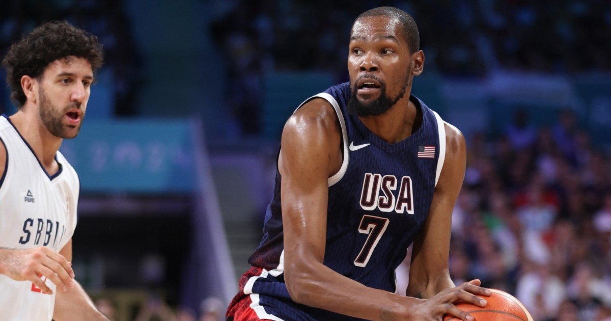 Durant continua com arremessos impecáveis ​​na estreia do basquete masculino dos EUA contra a Sérvia