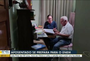 'Enquanto estiver vivo, vou procurar ficar ocupado', diz candidato ao Enem de 84 anos no ES | Educação no Espírito Santo