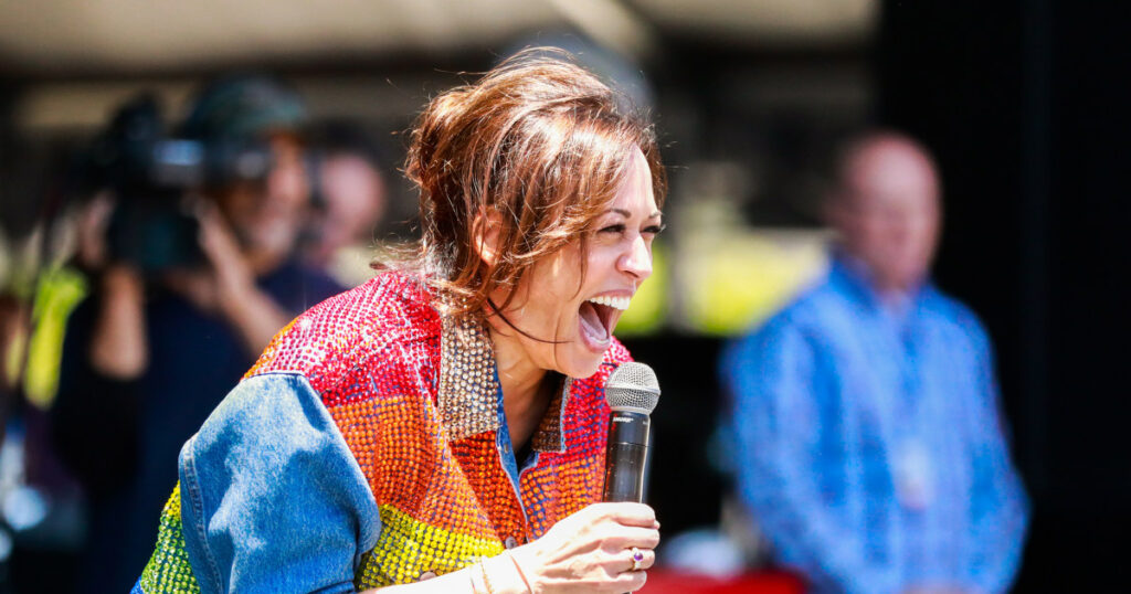 Fãs gays de Kamala Harris celebram sua corrida com memes virais e camisetas exageradas