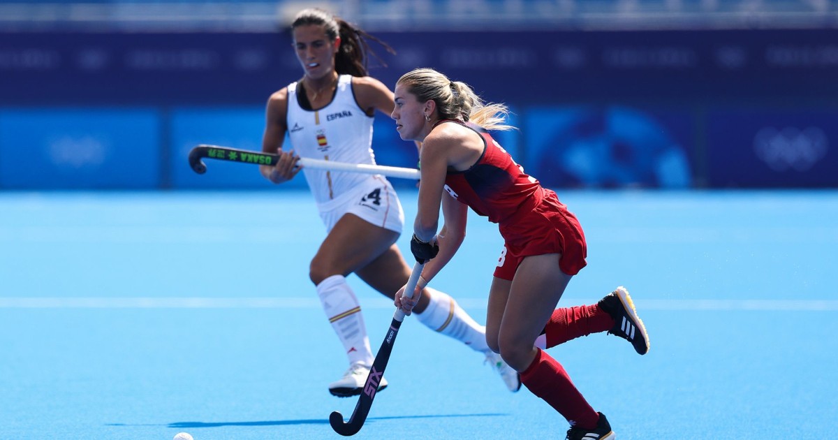 Hóquei de campo feminino dos EUA empata com a Espanha na fase de grupos