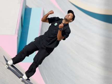 Kelvin Hoefler terminou a final do skate street feminino em 6º (Reprodução)