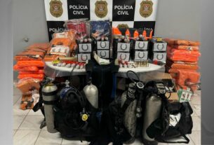 Mergulhador suspeito de acoplar drogas em navios é preso com 100 kg de cocaína no litoral paulista