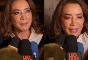 Íris Abravanel em entrevista durante a coletiva de imprensa de A Caverna Encantada, nova novela do SBT (Portal LeoDias)