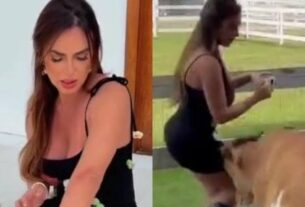 Nicole Bahls leva cabeçada com chifre de “Ana Castela” e mostra hematoma