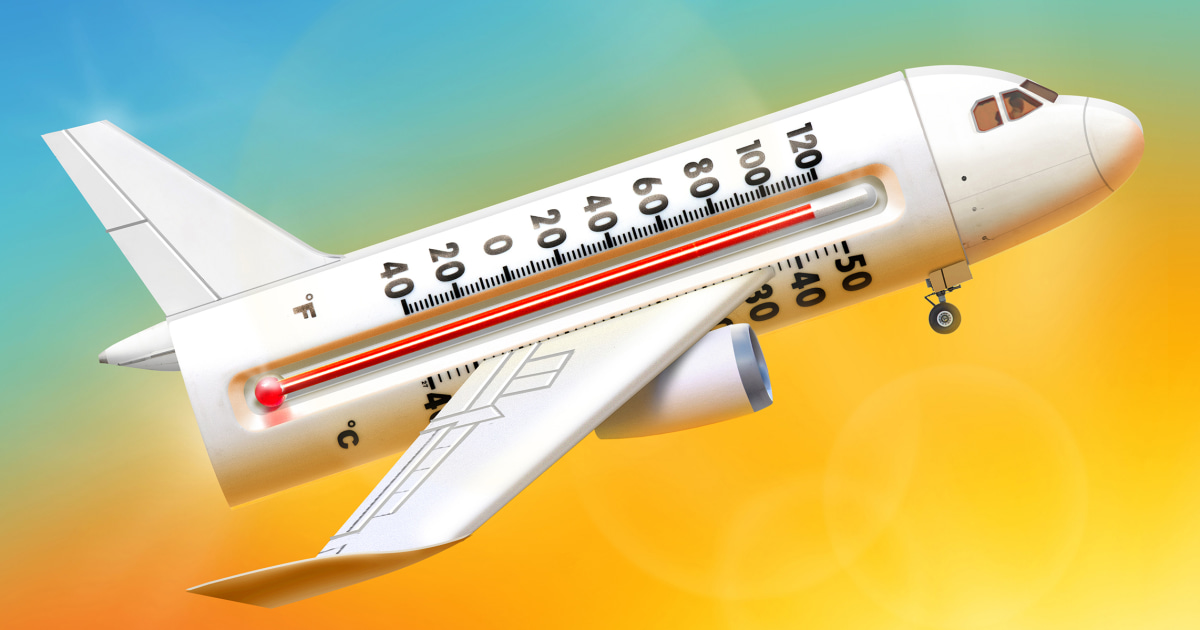 O calor extremo torna o voo mais difícil. As companhias aéreas e os aeroportos dizem que não estão se preocupando com isso.