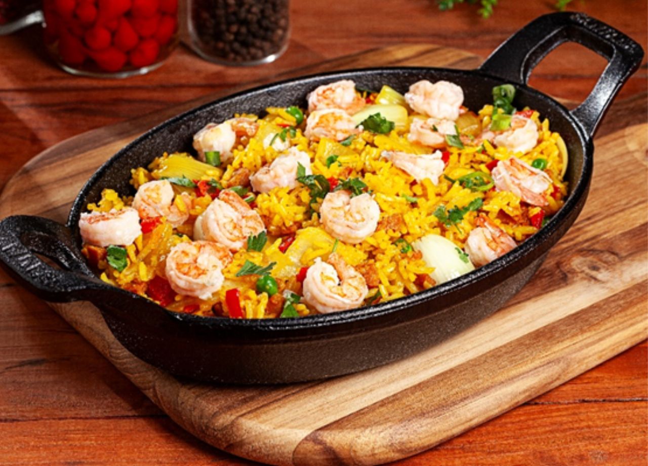 Paella de Camarão