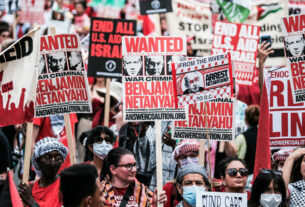 Polícia do Capitólio usa spray de pimenta em protesto contra visita de Netanyahu