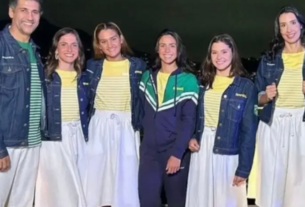 Uniformes do Time Brasil para a cerimônia de abertura . Foto: Reprodução