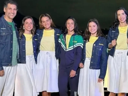 Uniformes do Time Brasil para a cerimônia de abertura . Foto: Reprodução