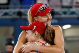 Taryn Kloth e Kristen Nuss dos EUA brilham na vitória do vôlei de praia contra a Austrália