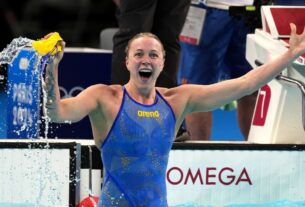 Torri Huske ganha prata na final dos 100m livre feminino, Sjostrom ouro