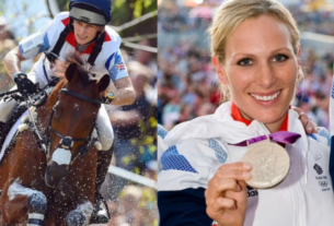 Zara Tindall nos Jogos Olímpicos. Foto: Montagem/ Reprodução/ Dailymail