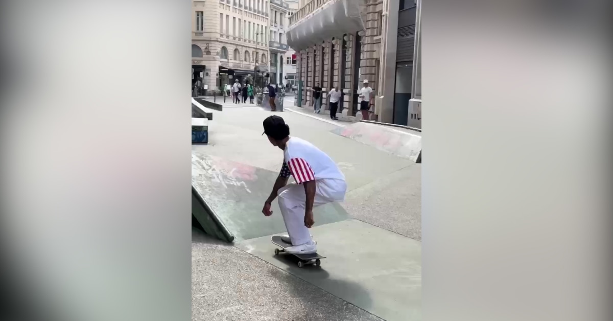 Vídeo mostra skatistas olímpicos dos EUA no parque de skate de Paris