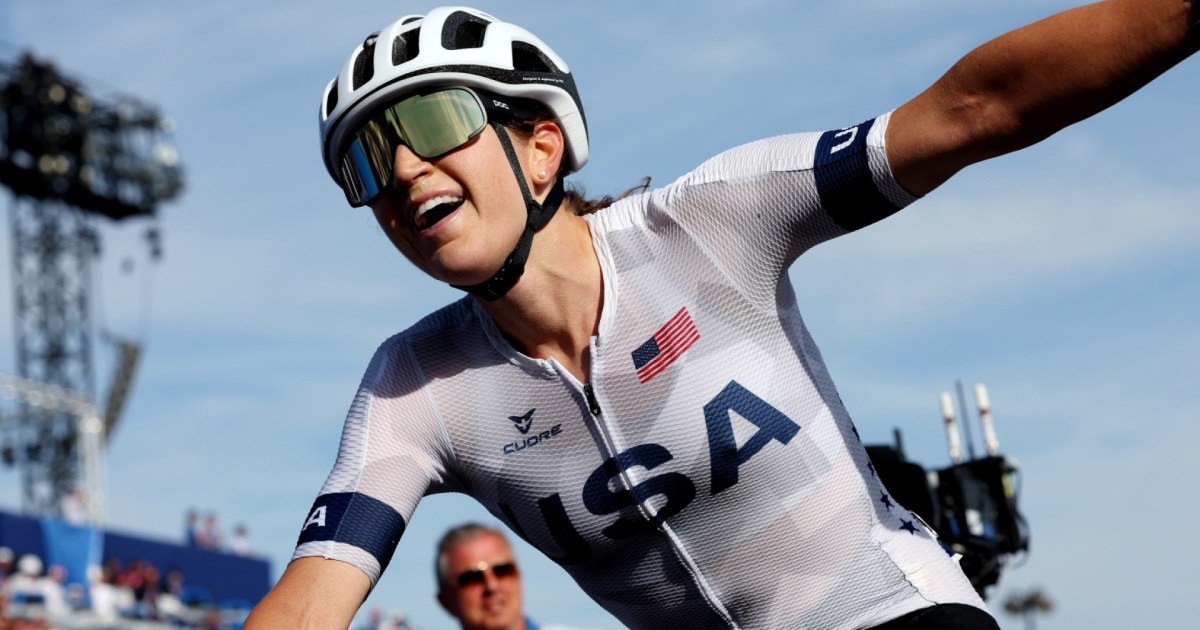 A ciclista da equipe dos EUA, Kristen Faulkner, reflete sobre sua notável corrida olímpica