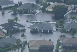 A tempestade tropical lenta Debby traz dias de chuva torrencial e risco de inundação