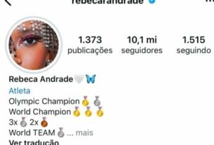 Após ouro, Rebeca Andrade bate 10 milhões de seguidores no Instagram