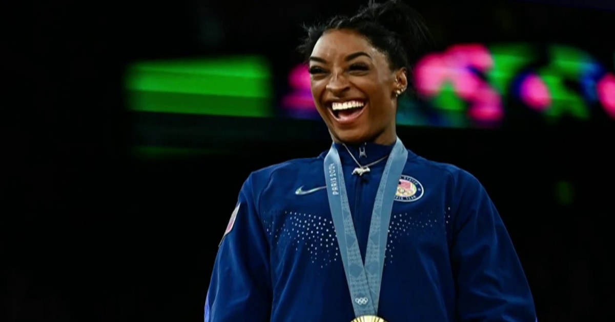 Biles ganha ouro, novamente, na competição individual geral