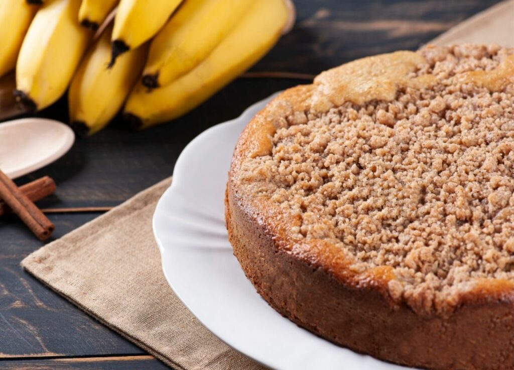 Bolo de Banana com Cravo da Índia e Canela