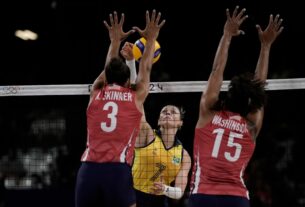 Brasil perde para os EUA no vôlei feminino e fica fora da disputa do ouro em Paris