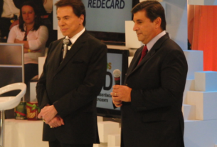 Silvio Santos em sua época na Globo Reprodução