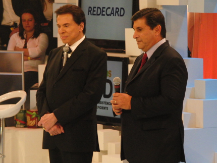 Silvio Santos em sua época na Globo Reprodução