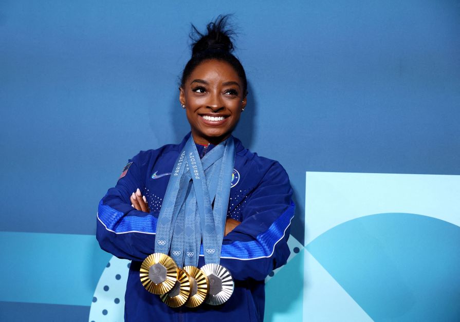 Com quatro medalhas, Biles encerra Paris 2024 orgulhosa da volta por cima