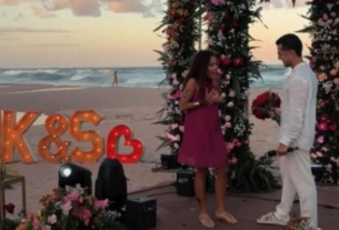 Digno de cinema! Kevy Jonny surpreende Sthe Matos e a pede em casamento. Veja!