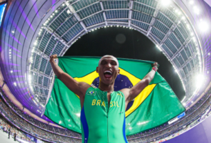 É bronze! Alison dos Santos garante 3º lugar nos 400m com barreiras