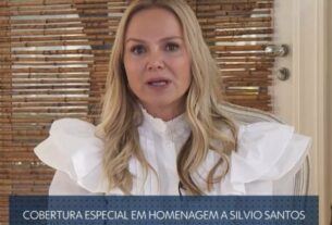 Eliana chora ao vivo na Globo ao falar de Silvio Santos: “O Brasil fica órfão”