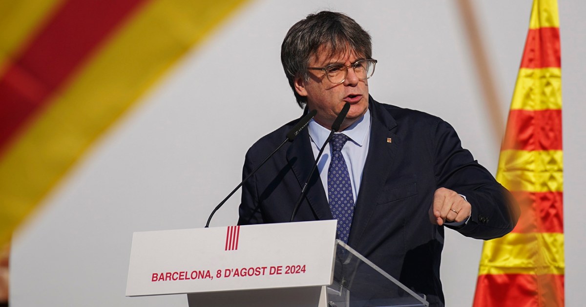 Ex-líder catalão Carles Puigdemont retorna à Espanha após 7 anos como fugitivo