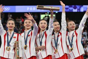 Ginástica Rítmica: China surpreende e conquista ouro inédito em Paris