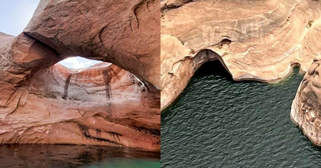 Grande formação geológica conhecida como "Arco Duplo" e "Vaso Sanitário" desaba no sul de Utah