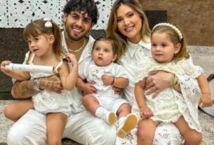 Grávida de 9 meses, Virginia Fonseca celebra batizado do sobrinho