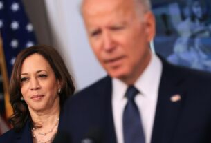 Harris suaviza os avisos sombrios de Biden sobre o estado da democracia para uma mensagem mais "alegre"