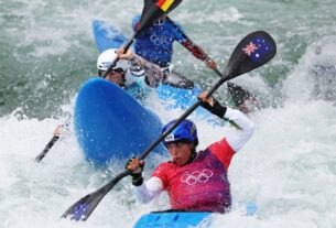 Jessica Fox perdeu para sua irmã Noemie e saiu da competição de caiaque cross