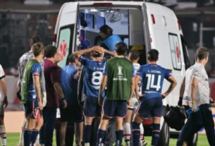 Jogador que desmaiou em campo durante jogo do São Paulo está na UTI