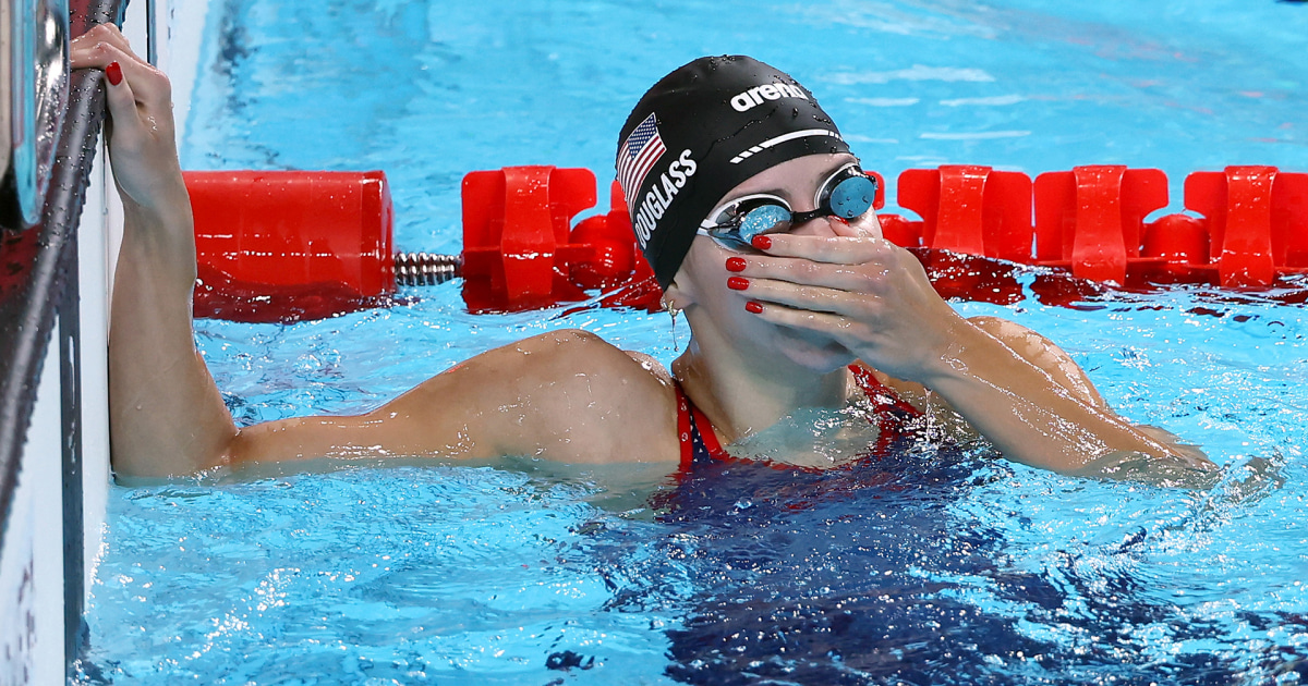 Kate Douglass estava com a cabeça na posição de vencedora antes do ouro nos 200m peito