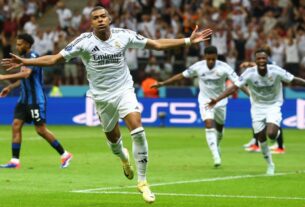 Mbappé estreia com gol, Real Madrid vence e leva o título da Supercopa da Uefa