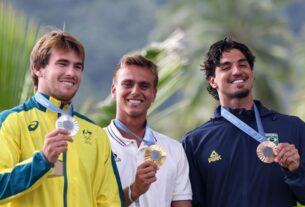 Medina celebra bronze no surfe de Paris 2024: “Queria muito“