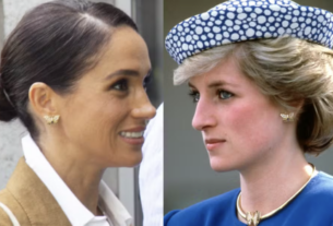 Meghan Markle usa brincos da Princesa Diana durante visita a Colômbia com Harry