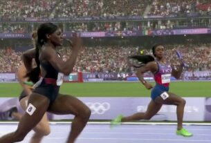 Mulheres dos EUA ganham ouro no revezamento 4x100 metros, mas homens ficam aquém