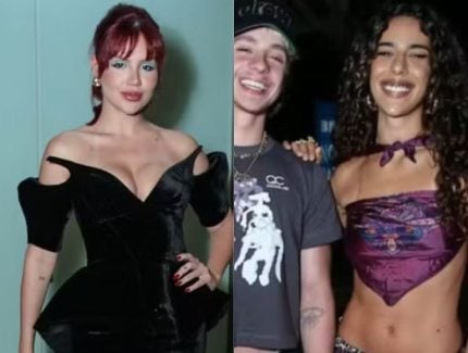 Na mesma festa que Juliano e Marina Sena, Vivi fala sobre relação com o ex e a cantora