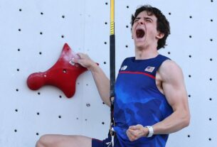 O americano Sam Watson quebra o recorde mundial de escalada de velocidade